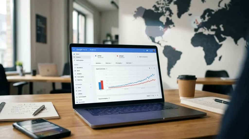 Armour or Armor Google Trends & Usage Data