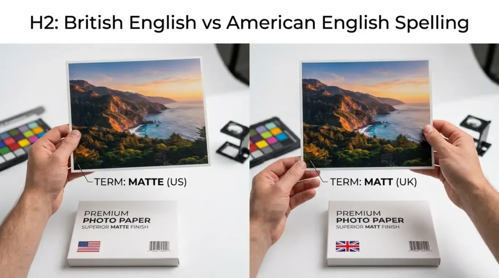 British English vs American English Spelling