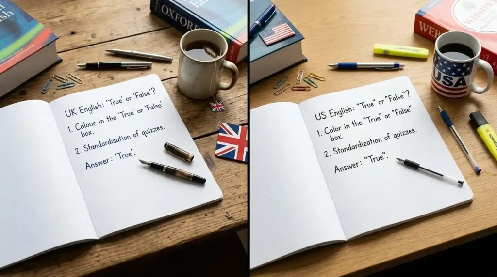 British English vs American English Spelling