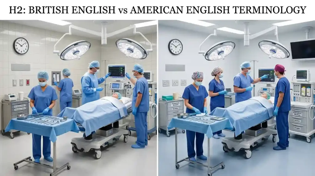 British English vs American English Terminology