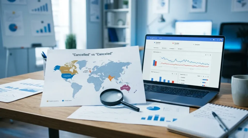 Cancelled or Canceled Google Trends & Usage Data