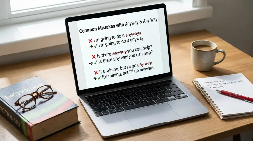 Common Mistakes with Anyway and Any Way