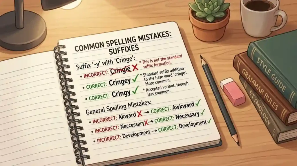 Common Mistakes with Cringey and Cringy