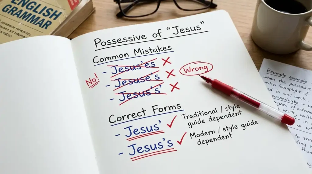 Common Mistakes with Jesus or Jesus's