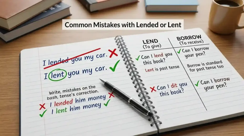 Common Mistakes with Lended or Lent