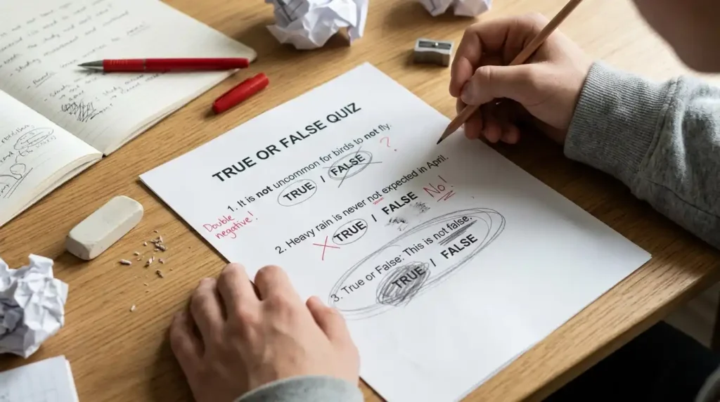 Common Mistakes with True or False Answers