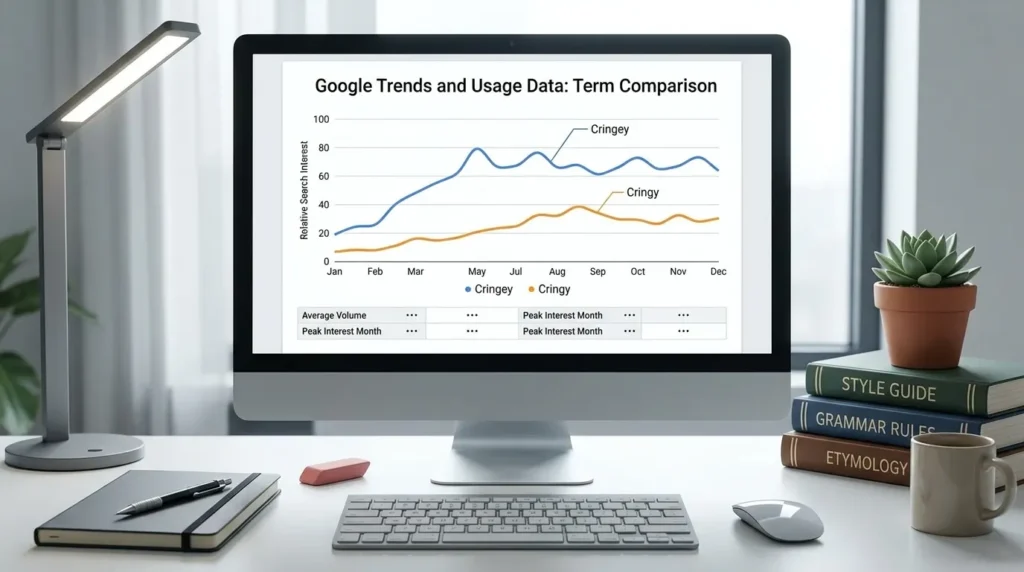 Cringey or Cringy Google Trends and Usage Data