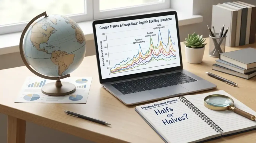 Halfs or Halves Google Trends & Usage Data