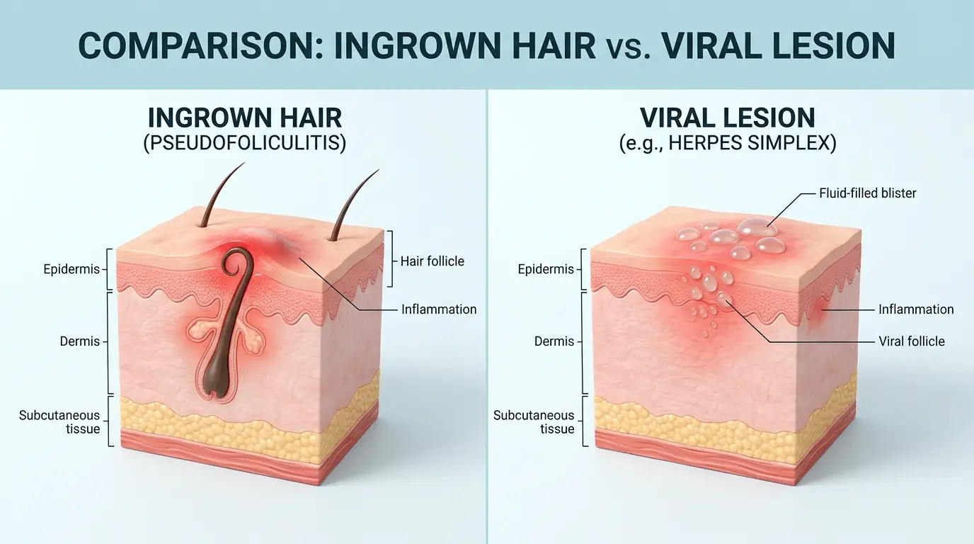Ingrown Hair or Herpes