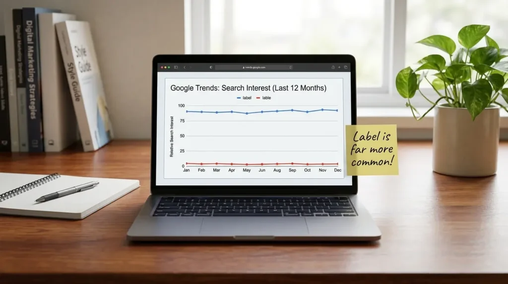 Label or Lable Google Trends & Usage Data