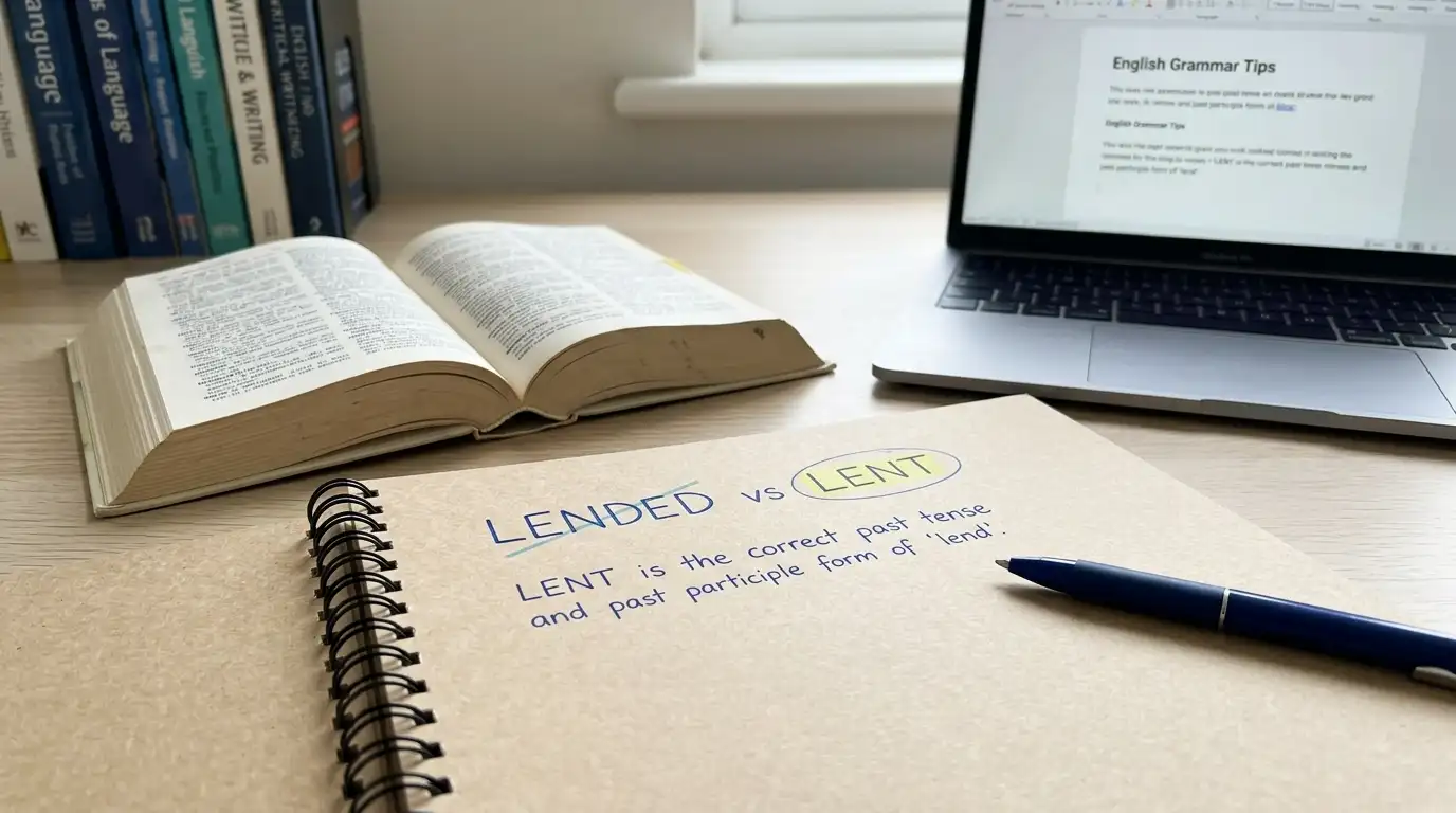 Lended or Lent