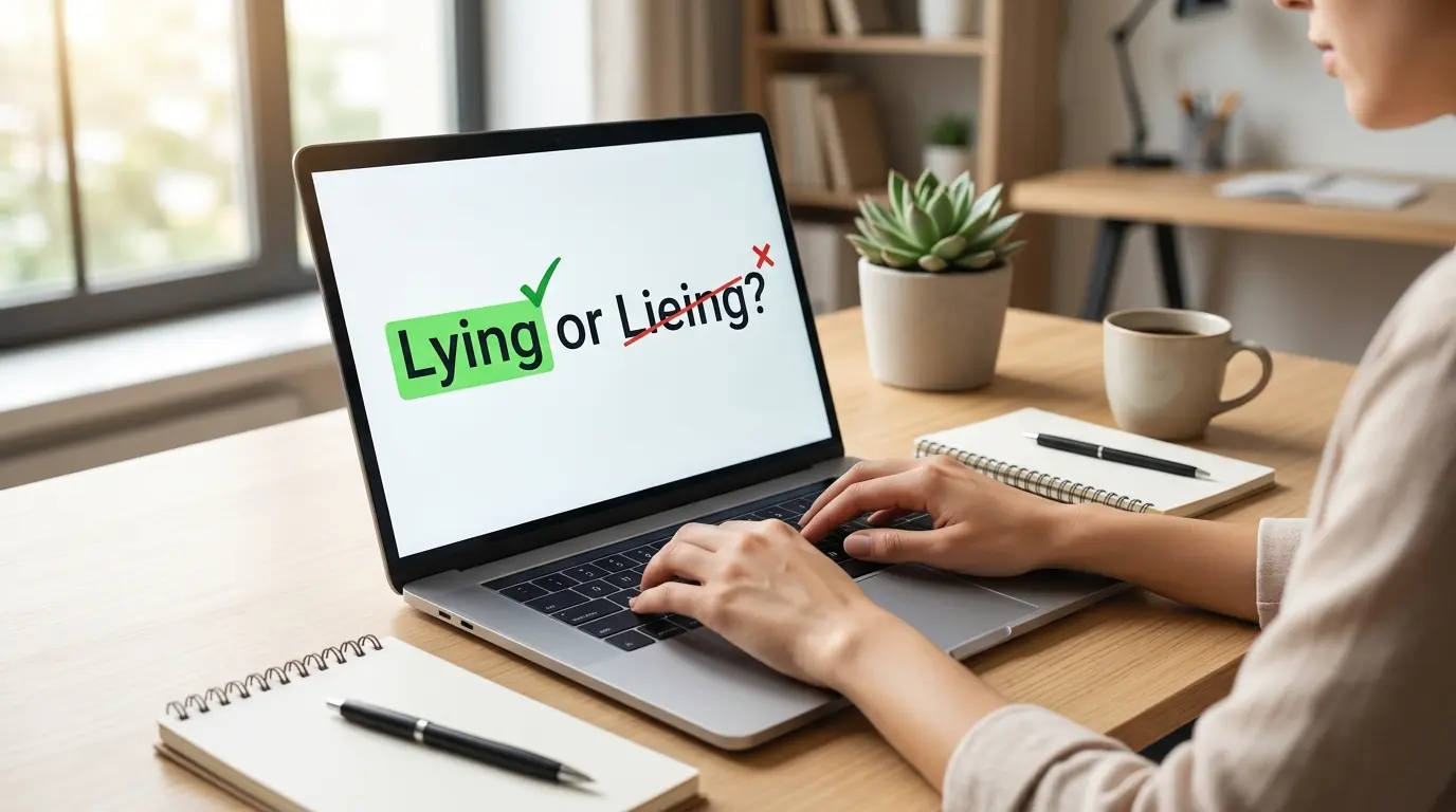 Lying or Lieing