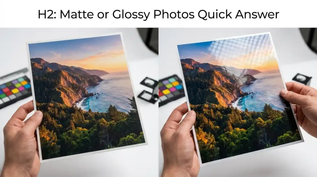Matte or Glossy Photos Quick Answer