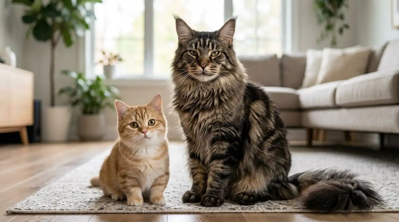 Munchkin or Maine Coon