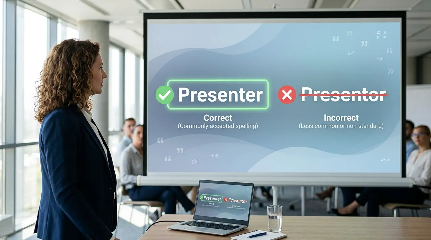Presenter or Presentor