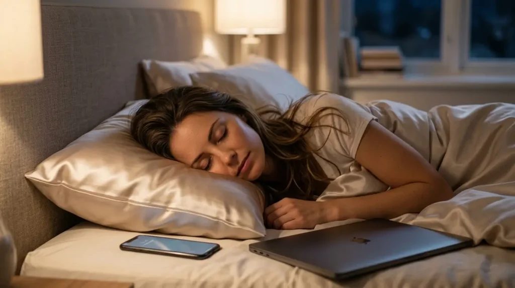 Satin or Silk Pillowcase in Everyday Examples