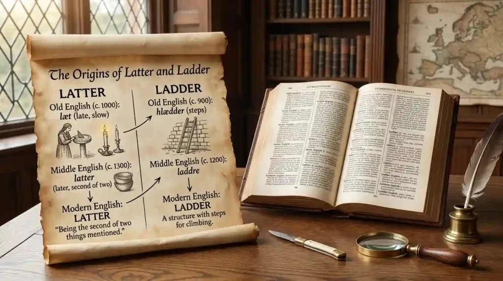 The Origin of Latter and Ladder