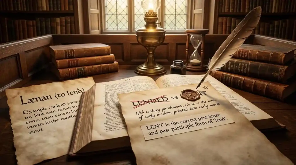 The Origin of Lended or Lent