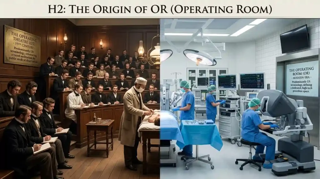 The Origin of OR (Operating Room)