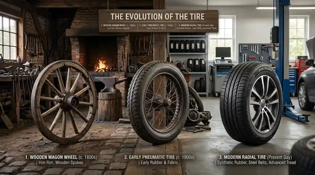 The Origin of Tyre or Tire