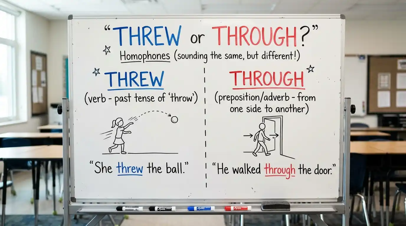 Threw or Through