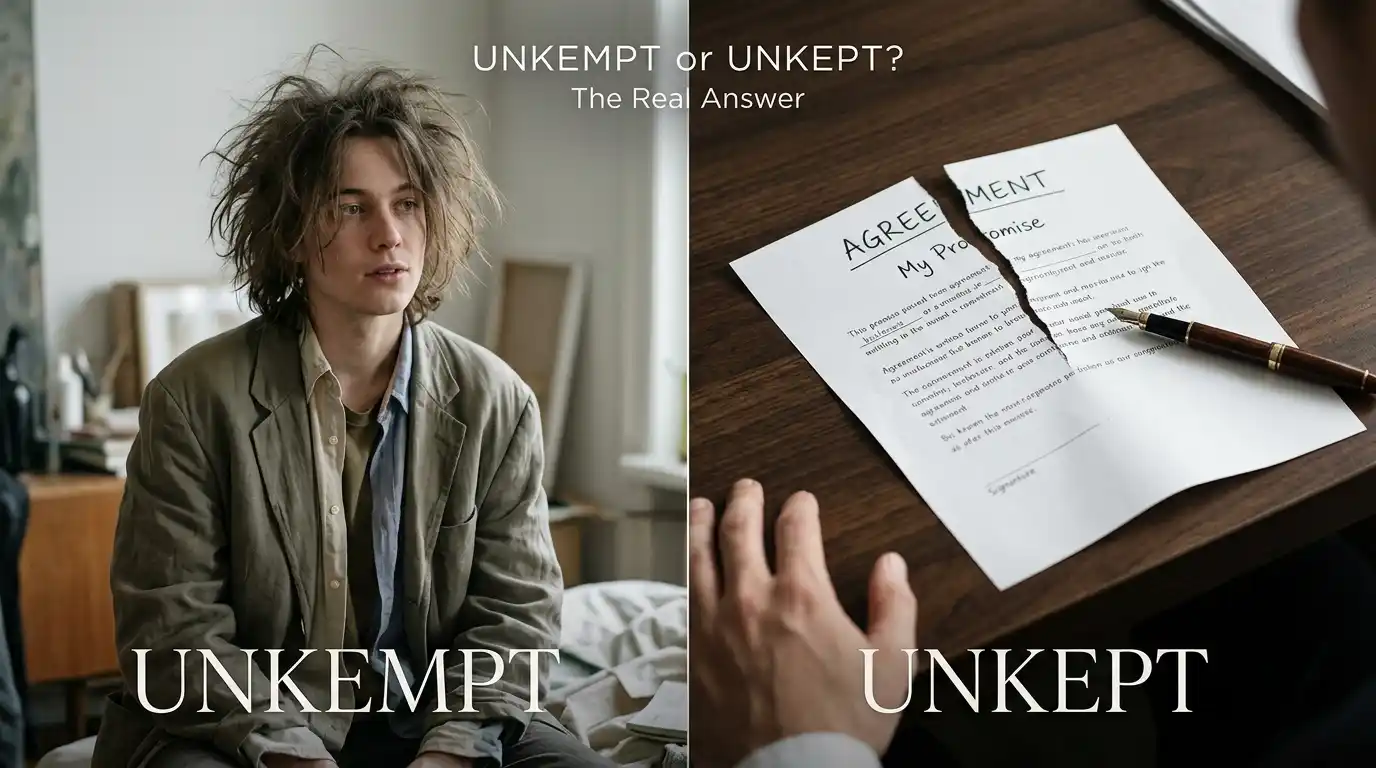 Unkempt or Unkept