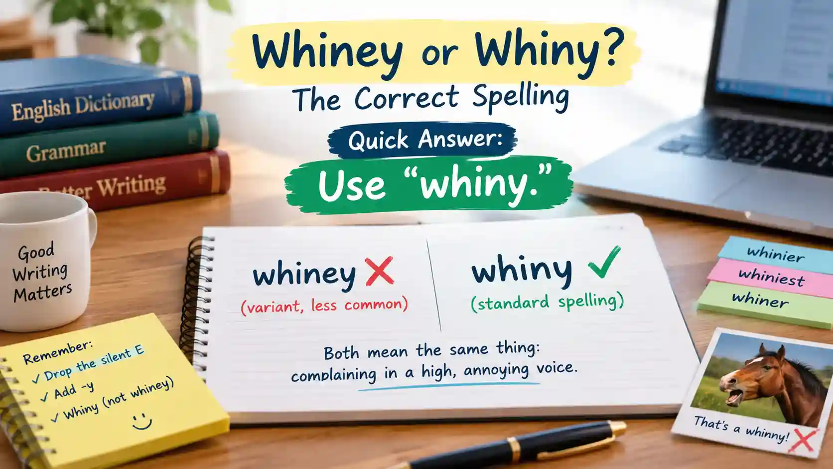 Whiney or Whiny