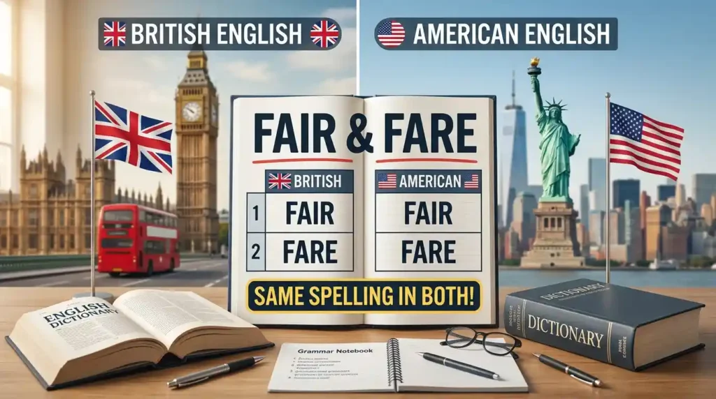 British English vs American English Spelling