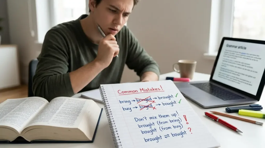 Common Mistakes with Brought and Boug