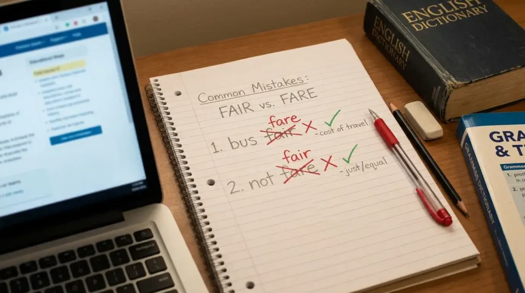 Common Mistakes with Fair and Fare
