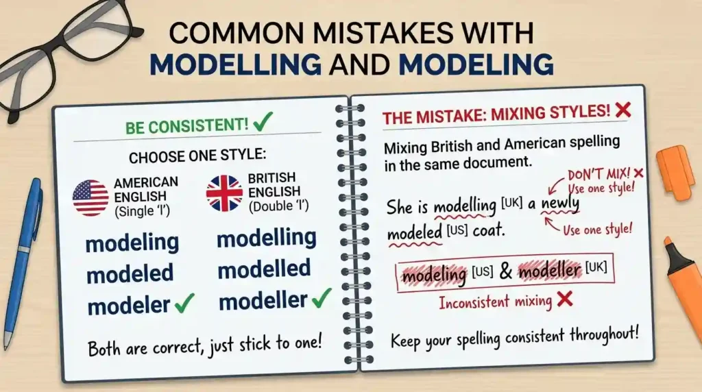 Common Mistakes with Modelling and Modeling
