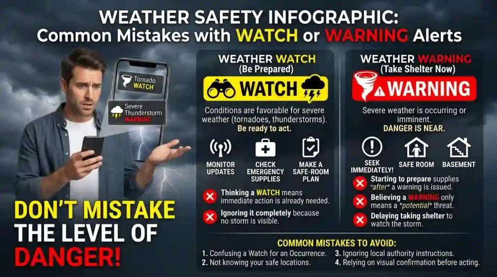 Common Mistakes with Watch or Warning