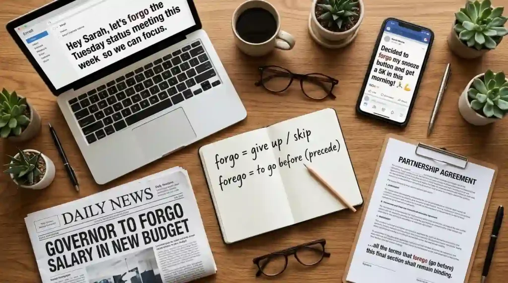 Forego and Forgo in Everyday Examples