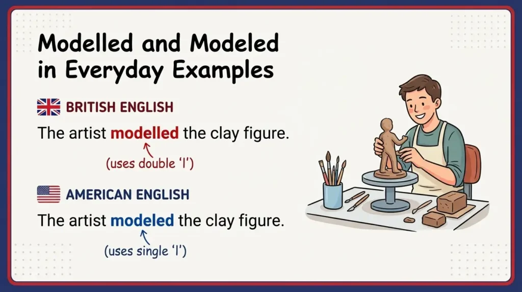 Modelled and Modeled in Everyday Examples