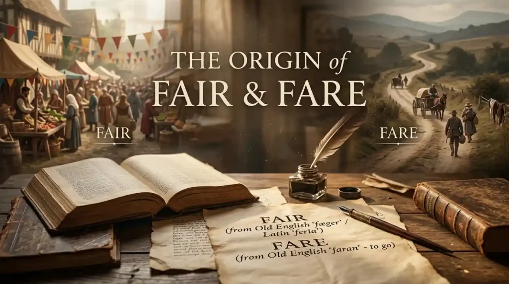 The Origin of Fair and Fare