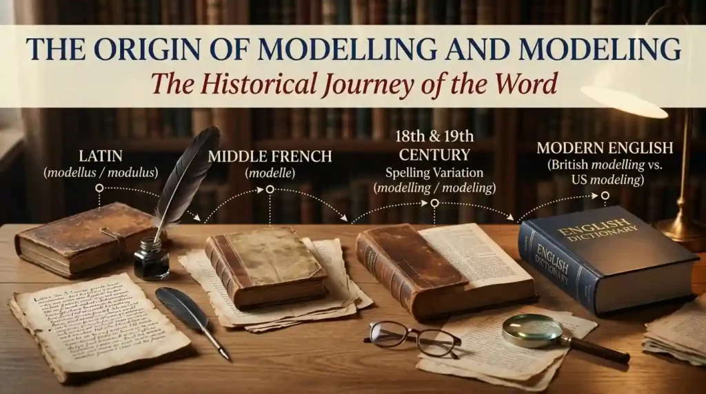 The Origin of Modelling and Modeling
